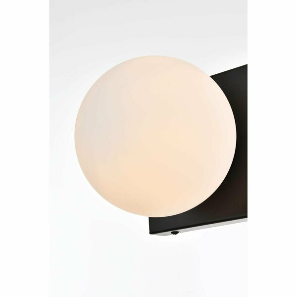 Cling 110 V E12 One Light Vanity Wall Lamp, Black CL2961661